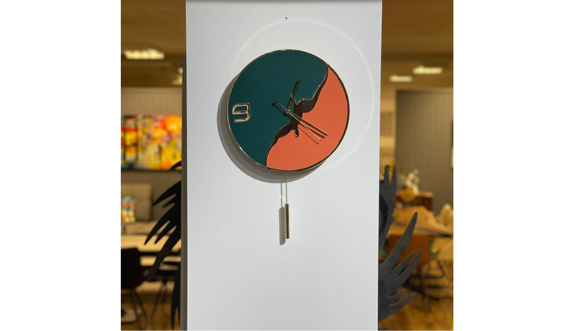 Pendulum Wall Clock ORNG  (31x58 cm)