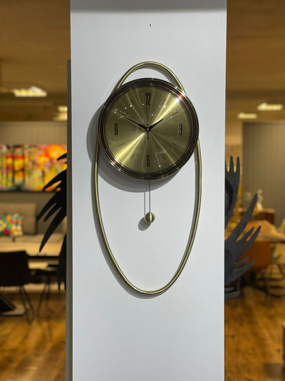 Pendulum Wall Clock Orbit (GOLD)  (35x75 cm)