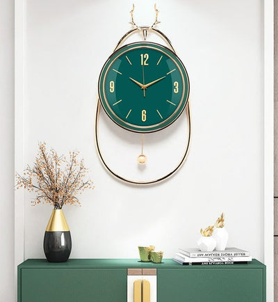 Pendulum Wall Clock Orbit (Green)