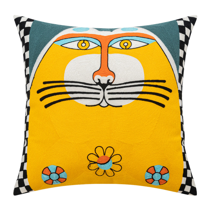 Picasso Inspired Embroidery Cushion Covers (Pillow Included)