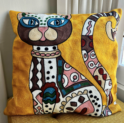 Picasso Inspired Embroidery Cushions 45x45 cm
