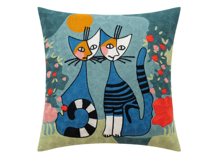 Picasso Stylish Cat Love Cushion