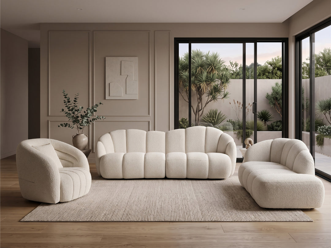 Renali Boucle Cloud Sofa Set – Modern Lounge Sofa