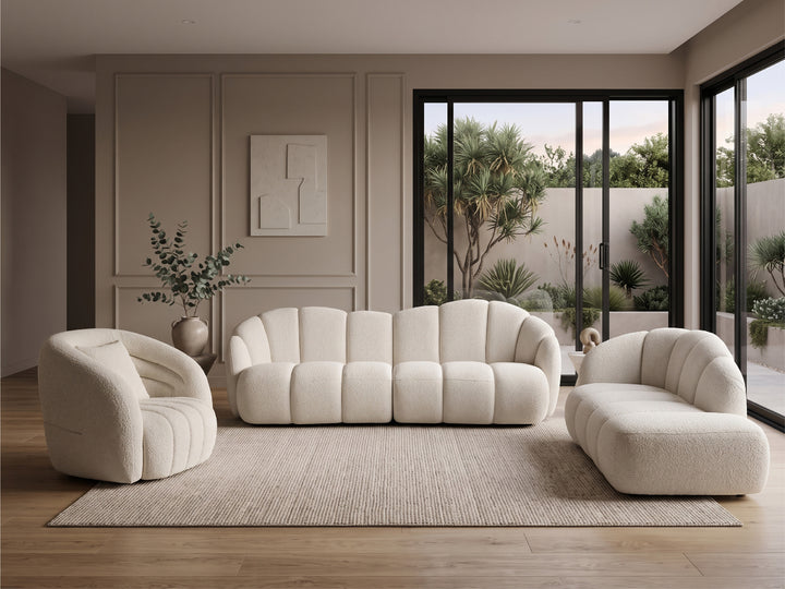 Renali Boucle Cloud Sofa Set – Modern Lounge Sofa