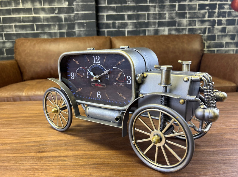 Retro Henry Vintage Car Style Clock 43CM