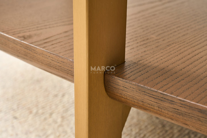 Roma Tempered Glass Designer Coffee Table - Stainless Steel Legs