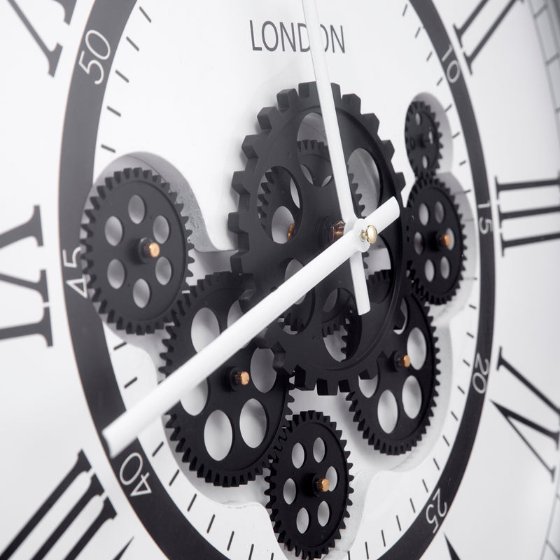 Round moving cogs Wall Clocks Timeless Elegance Marco Furniture