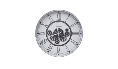 Round Moving Cogs Wall Clock 59cm