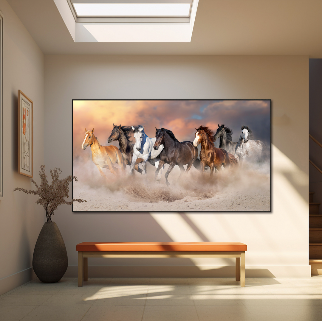 Wild Autumn Gallop Artwork L210x W110 CM