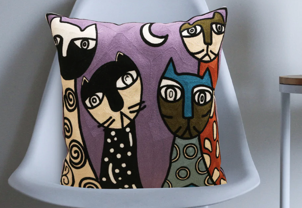 SimSamFamilyPicassoInspiredCushionCover2