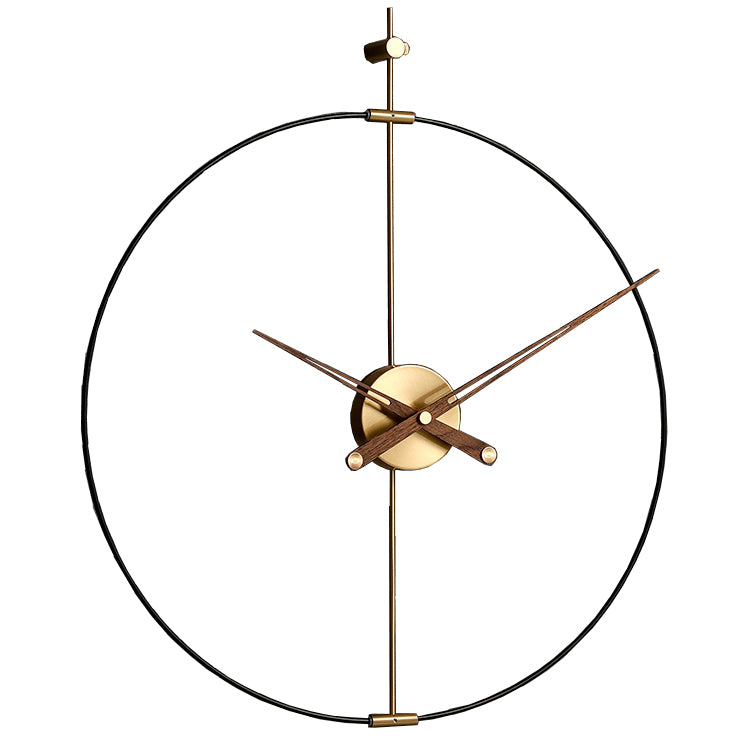 Skeleton Clock -Black - 80 cm
