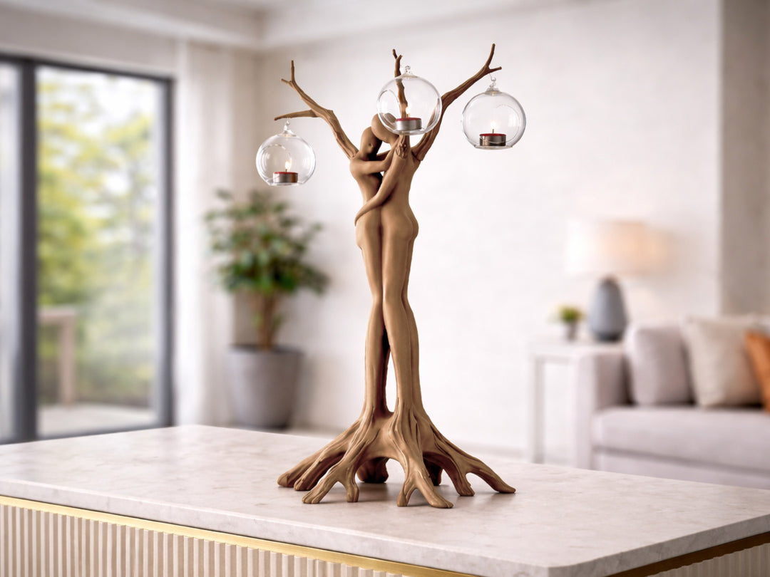 Soulmates Figurine in Brown