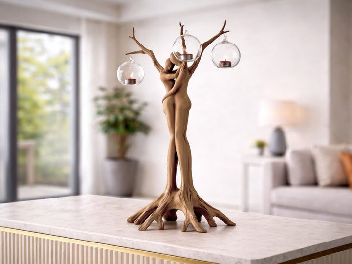 Soulmates Figurine in Brown