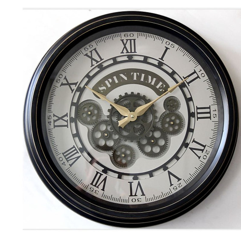Spin time Moving Cog Wall Clock 50cm