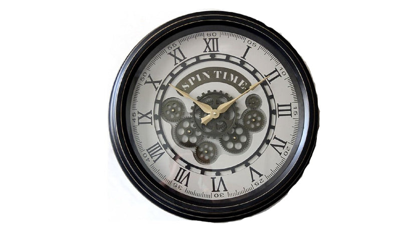 Spin time Moving Cog Wall Clock 50cm