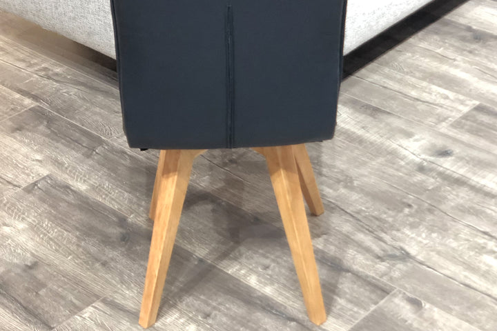 Sydney Black PU Leather Dining Chair – Armless High-Back Chair