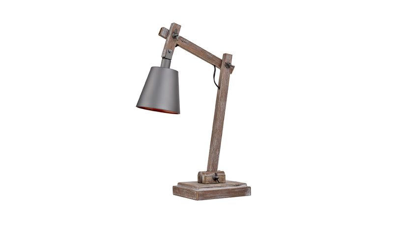Table Lamp Grey/Gold inside Shade