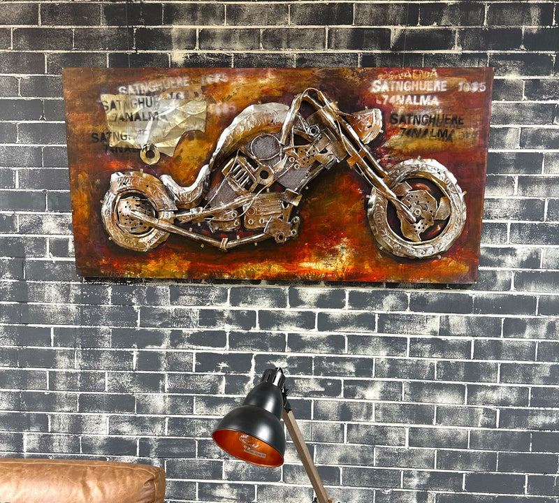 The Art of Freedom: Vintage Harley Davidson -  Timeless Painting