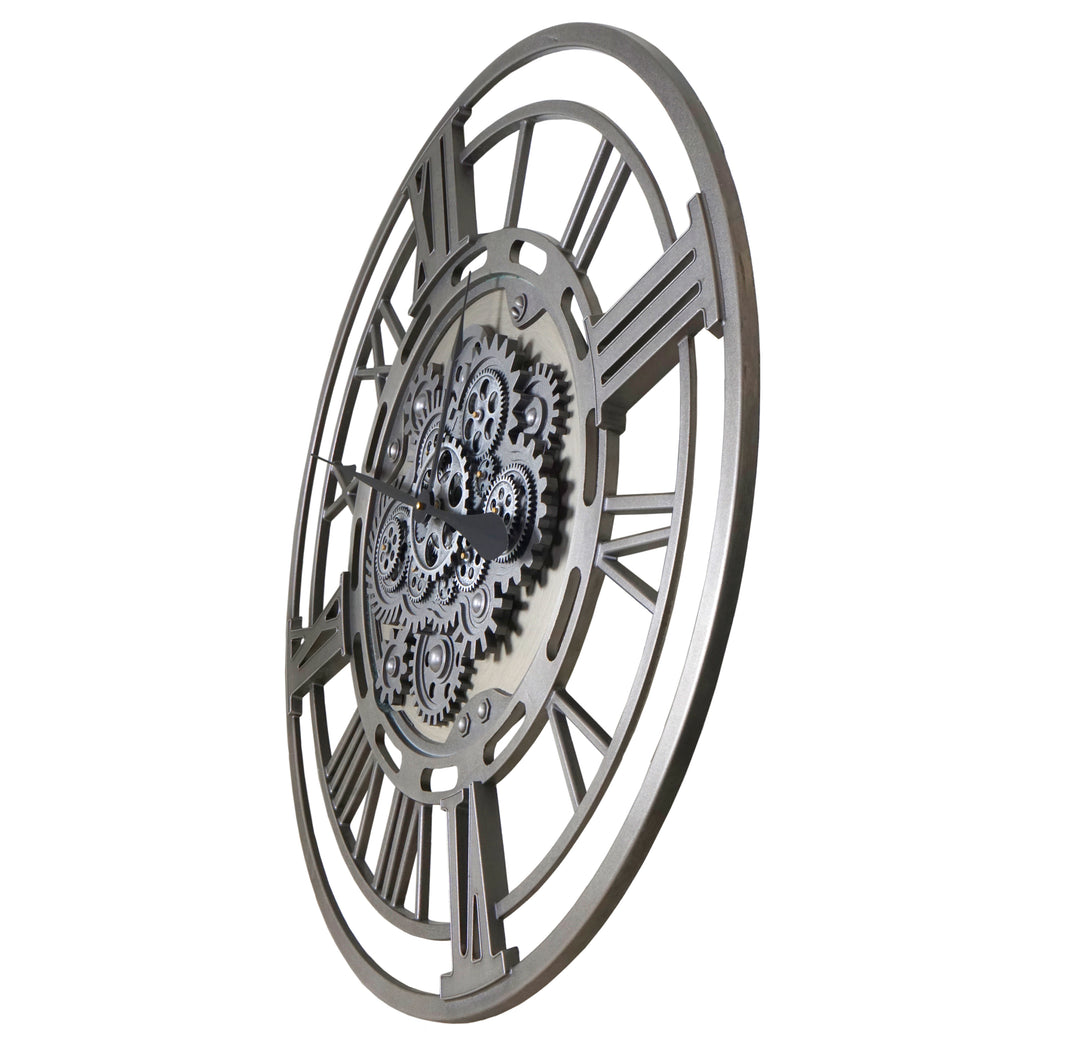 Vintage Metal Wall Clock (80 cm)