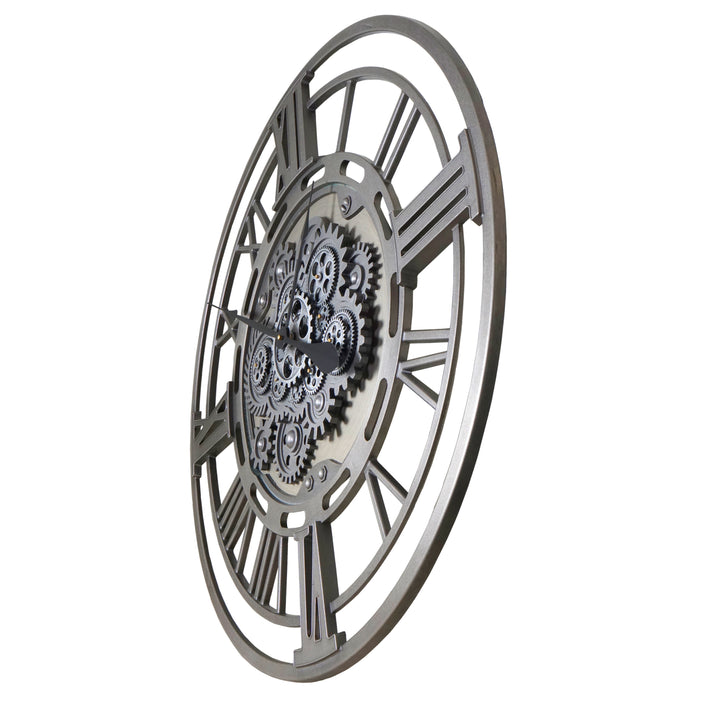 Vintage Metal Wall Clock (80 cm)