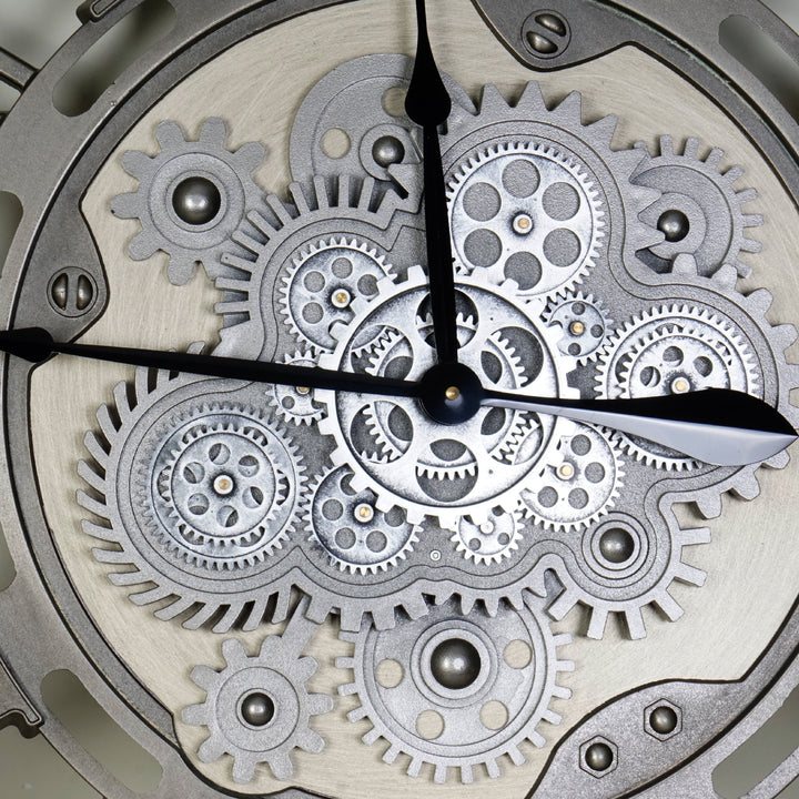 Vintage Metal Wall Clock (80 cm)