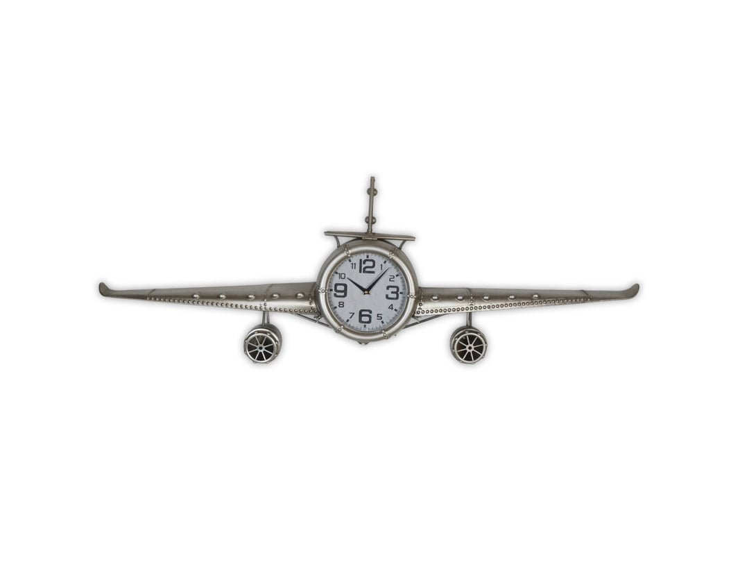 Aircraft Vintage Iron Wall Clock (143cm)