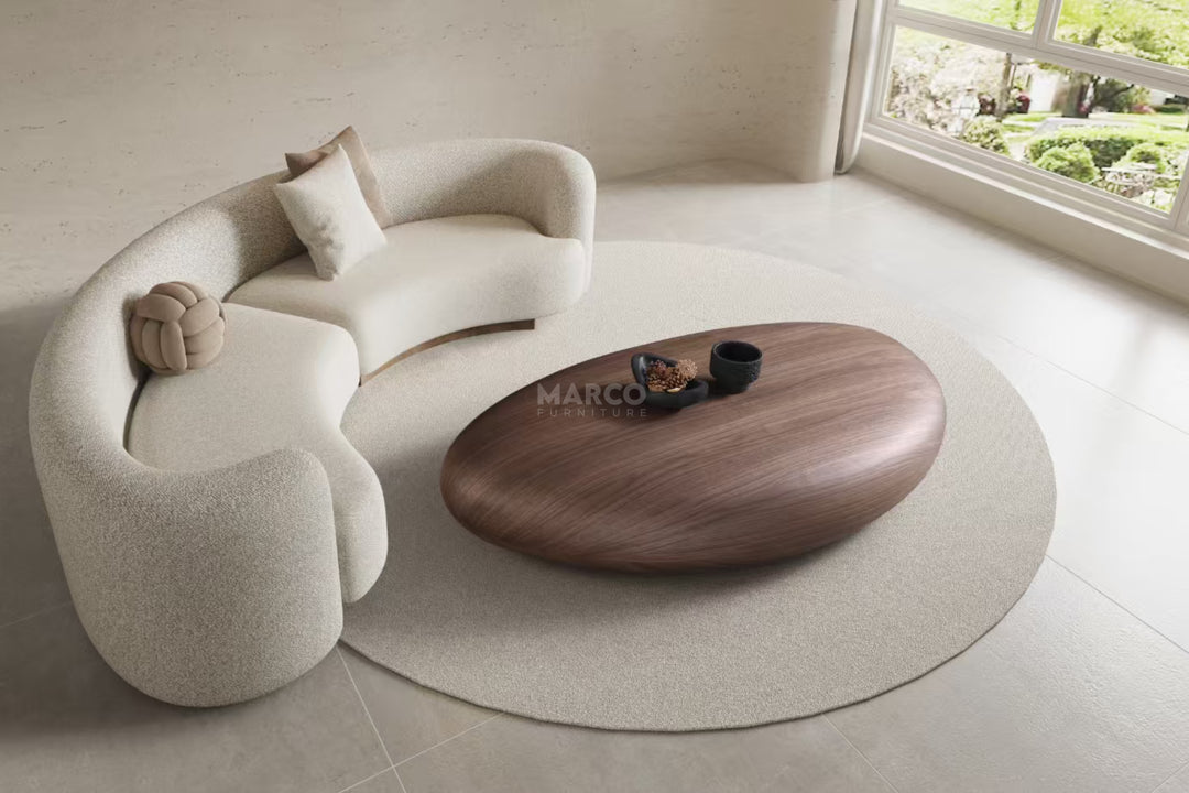 Venus Pebble Oval Coffee Table