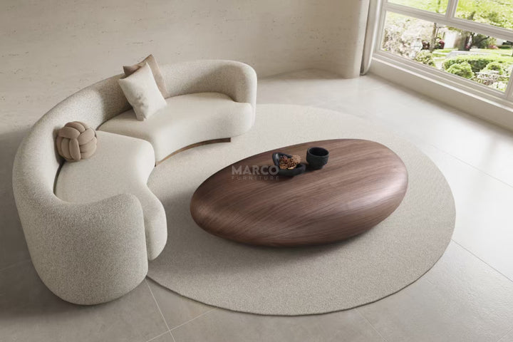 Venus Pebble Oval Coffee Table