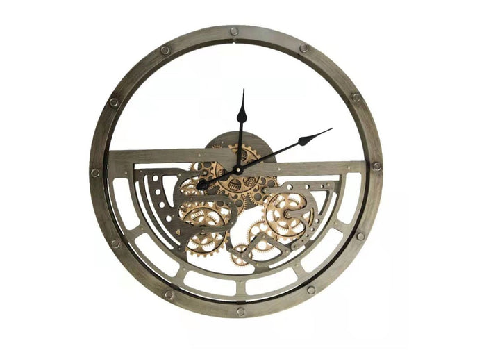 Vintage Moving Cog Wall Clock 68CM