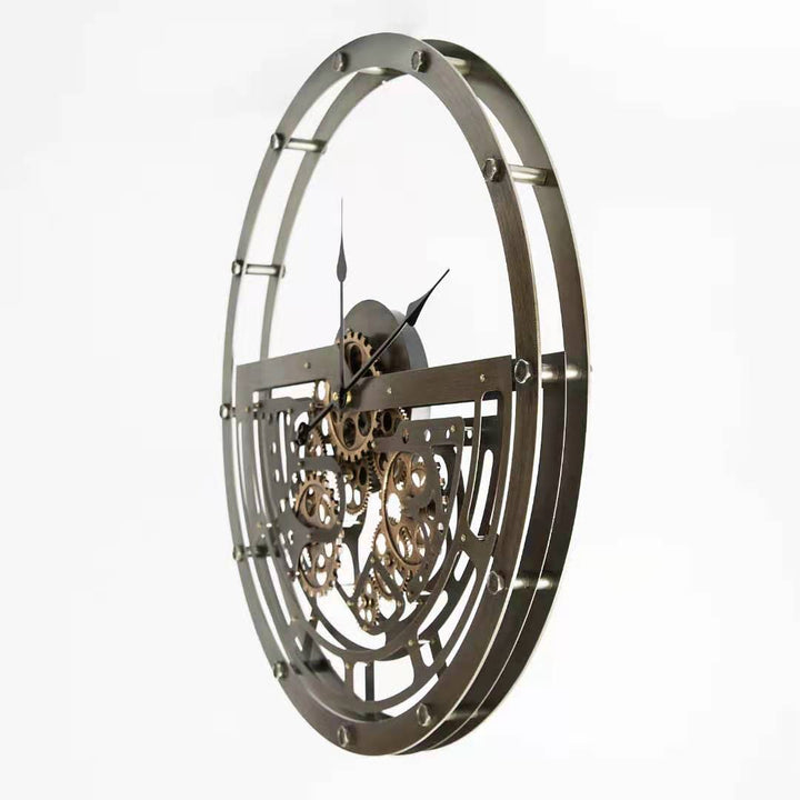 Vintage Moving Cog Wall Clock 68CM