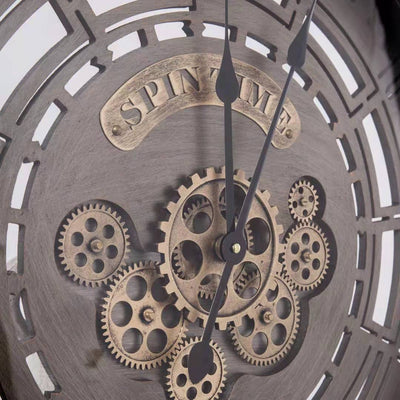 Vintage Moving Cogs Clock