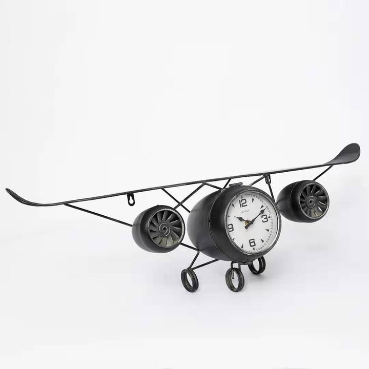 Vintage Plane Table Clock