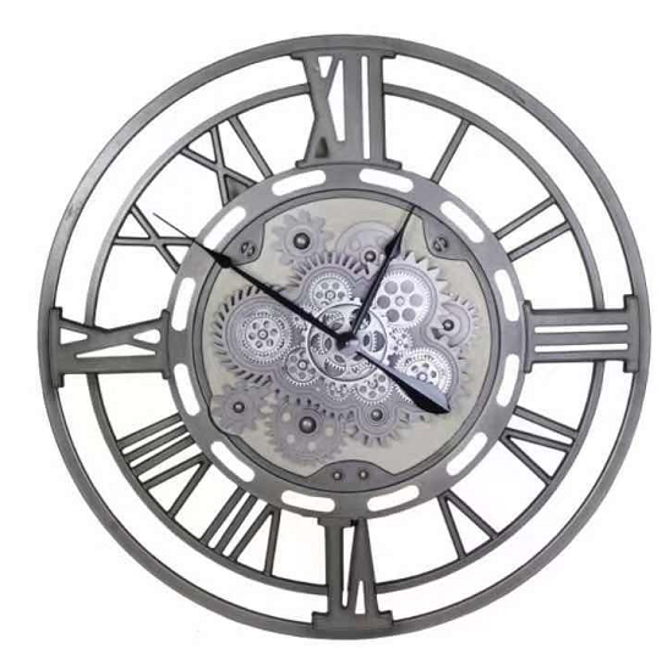 Vintage Metal Wall Clock 80 cm