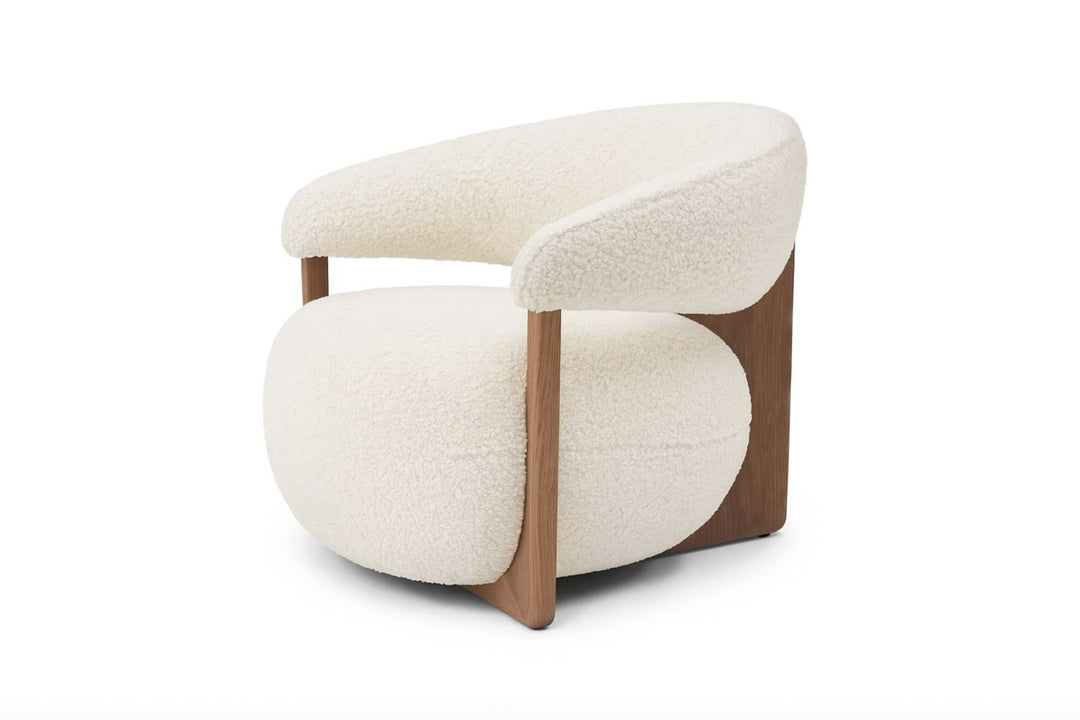 Bellagio Boucle Accent Chair – Modern Lounge Chair