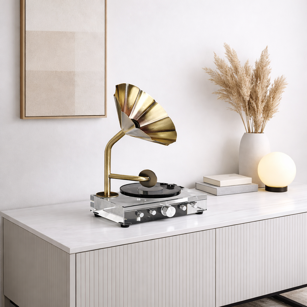 Ollie Gramophone Sculptural Décor Piece