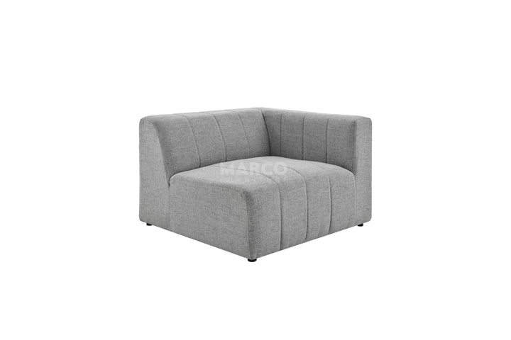 Gray sofa on a white background