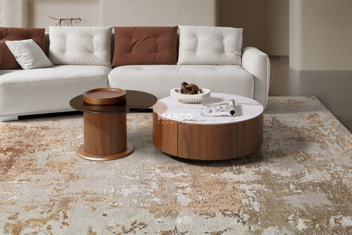 Bahamas Nesting Coffee Table Set White Sintered Stone