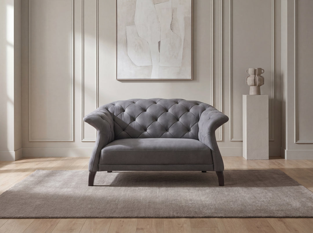 Brixton Chesterfield Leather Sofa – Tufted Design