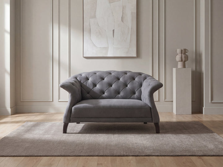 Brixton Chesterfield Leather Sofa – Tufted Design