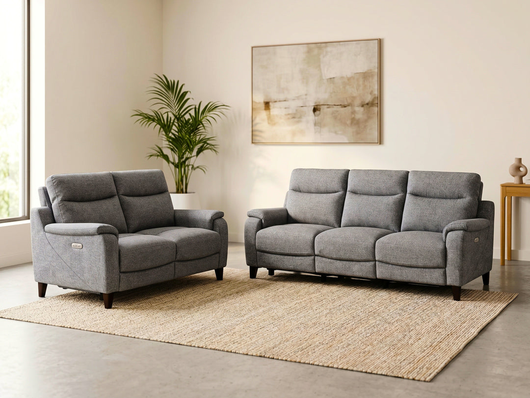 Captiva Fabric Reclining Lounge Sofa – Modern Recliner Couch