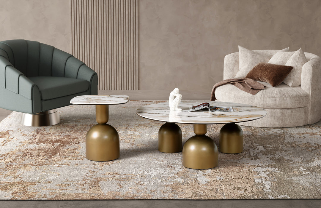 Casa Bella Sintered Stone Coffee Table Set
