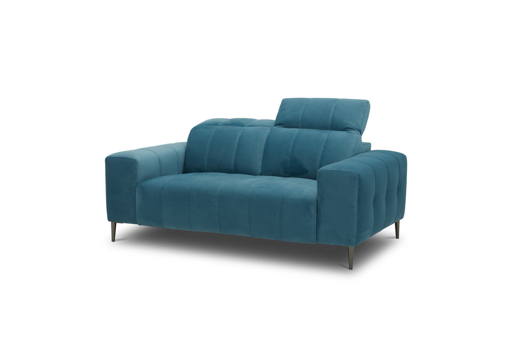 Blue sofa on a white background