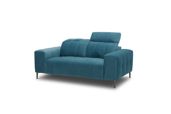 Blue sofa on a white background