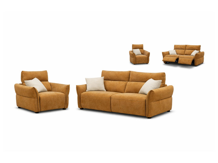Cyprus Electric Recliner Fabric Sofa – Modern Reclining Sofa