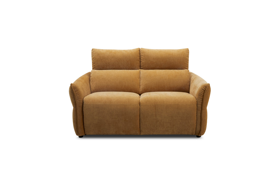 Brown sofa on a white background
