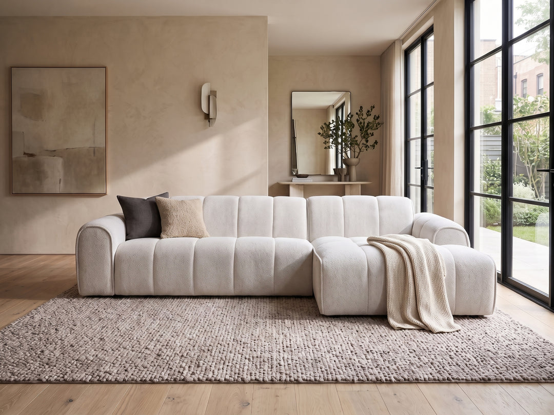 Denver Modular Corner Lounge – Modern Fabric Sectional Sofa