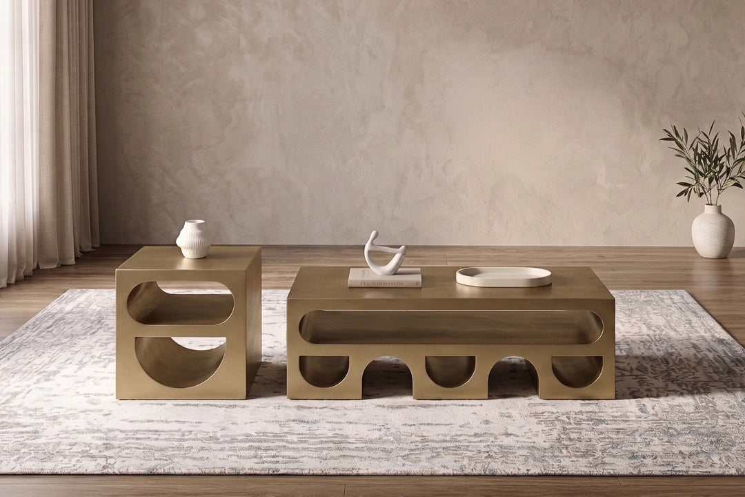 Dublin Metal Coffee Table Set