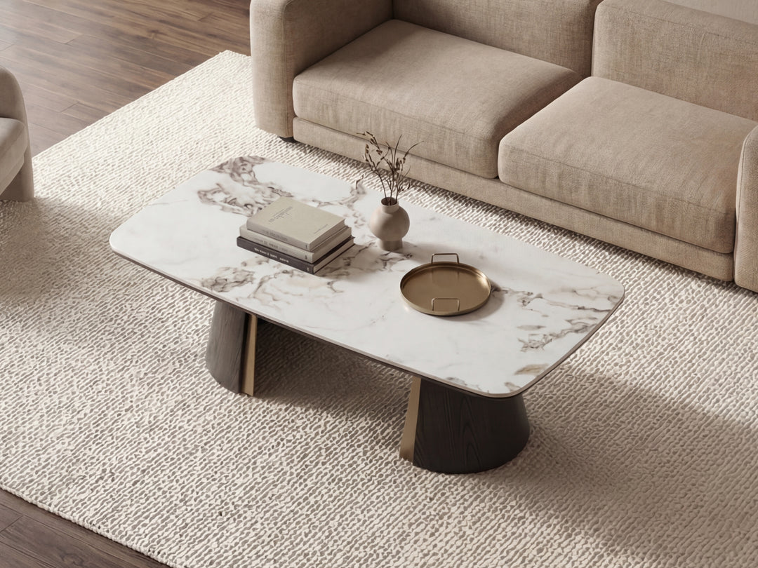 Olmo Fiorito Sintered Stone Coffee Table (Black)