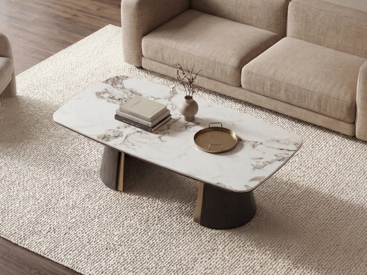 Olmo Fiorito Sintered Stone Coffee Table (Black)