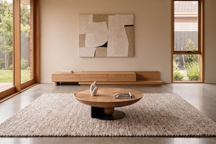 Casper Natural Ash Veneer Extendable TV Unit